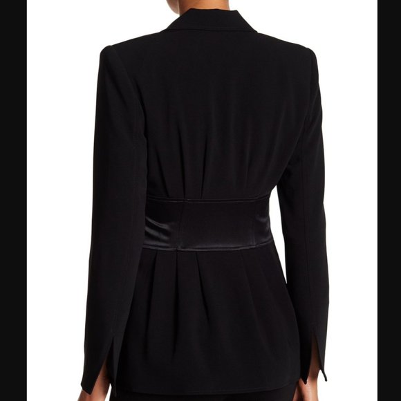 Cinq a Sept Lane Corset Waist Blazer in Black, GUC - Picture 3 of 7
